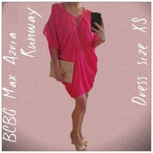 BCBG Max Azria Runway Dress Hot Pink Sz XS